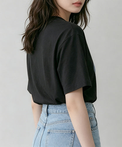 aimoha/ヴィンテージロゴプリントTシャツ