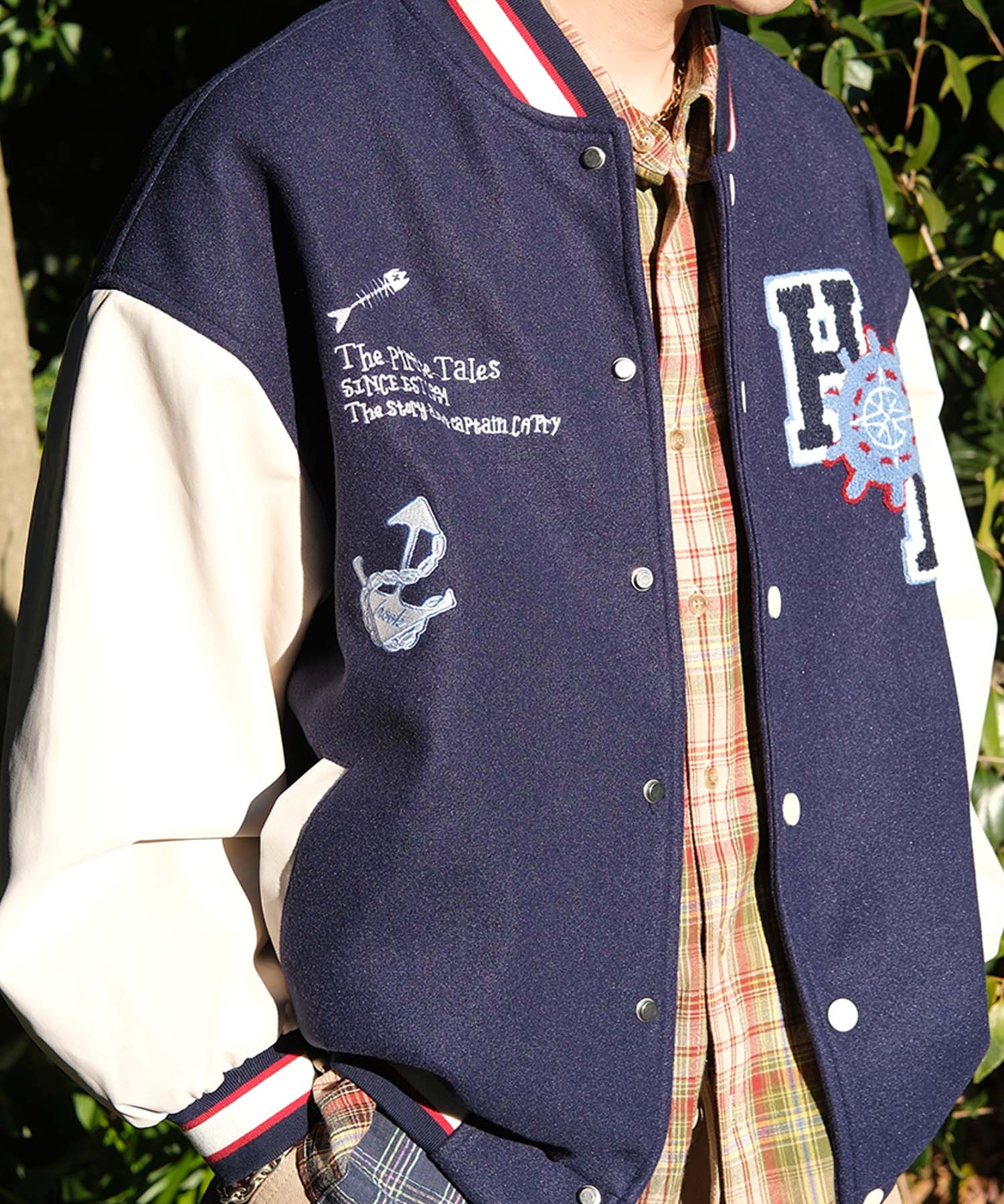 HOOK -original-　サガラ刺繍ワッペンスタジャン