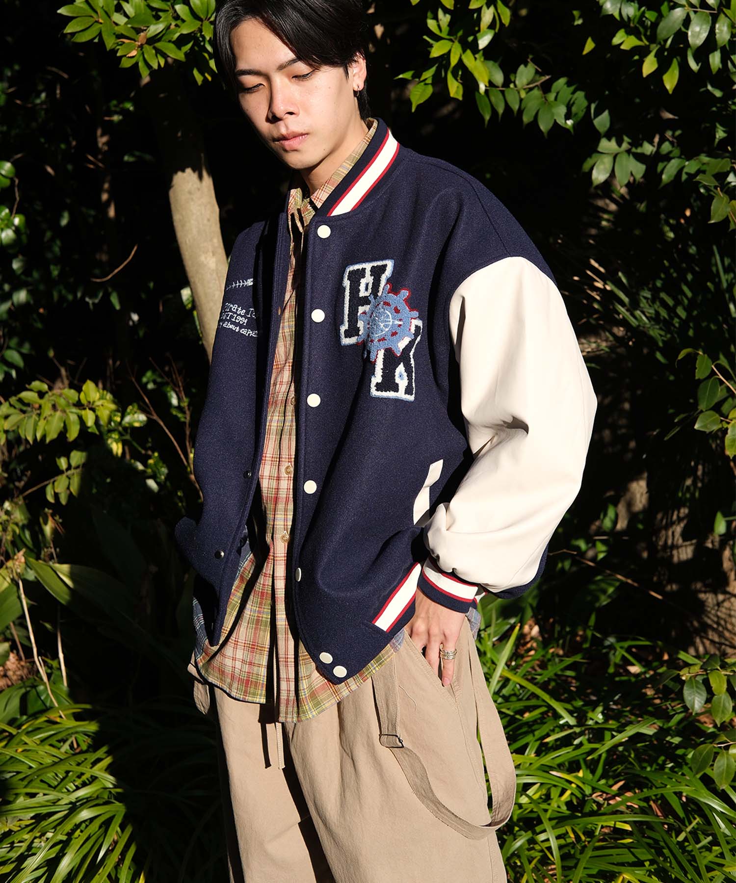 HOOK -original-　サガラ刺繍ワッペンスタジャン