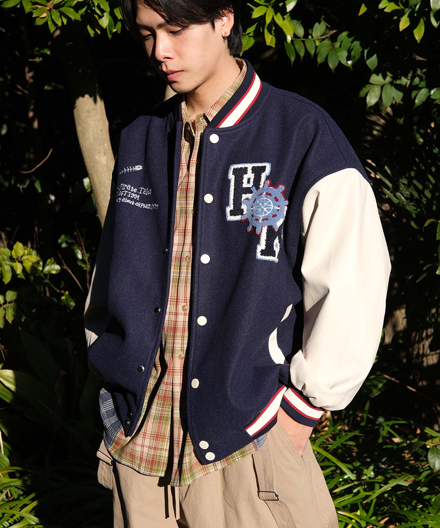 HOOK -original-　サガラ刺繍ワッペンスタジャン