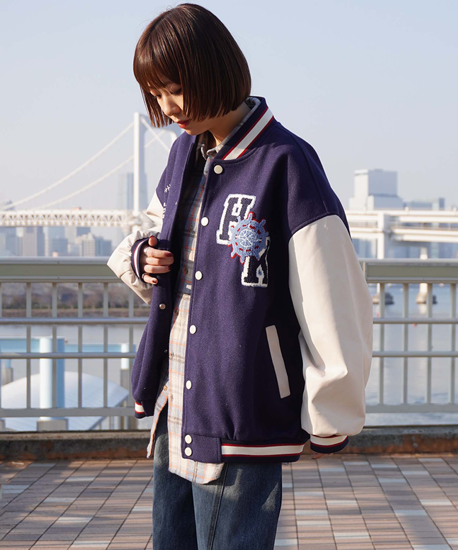 HOOK -original-　サガラ刺繍ワッペンスタジャン