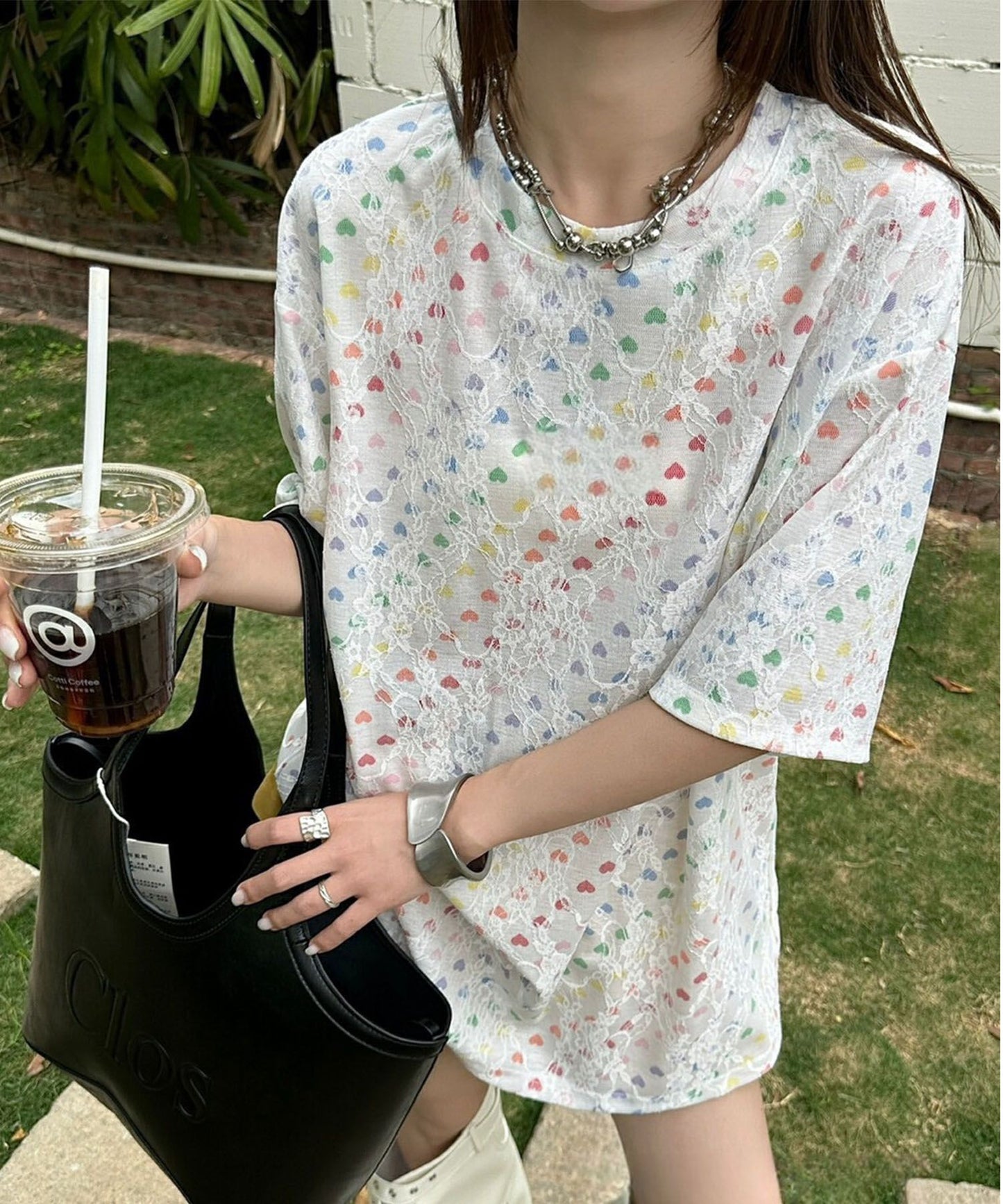 【HOOK】for girls アートプリントTシャツ