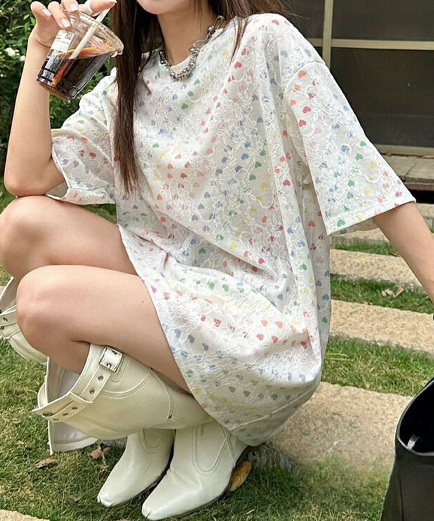 【HOOK】for girls アートプリントTシャツ