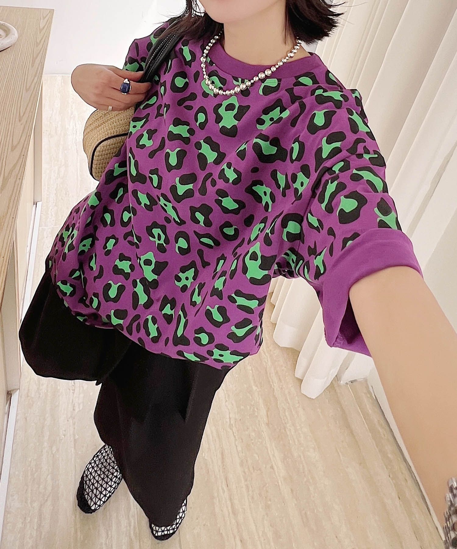 【HOOK】for girls カラフルポップアートTシャツ