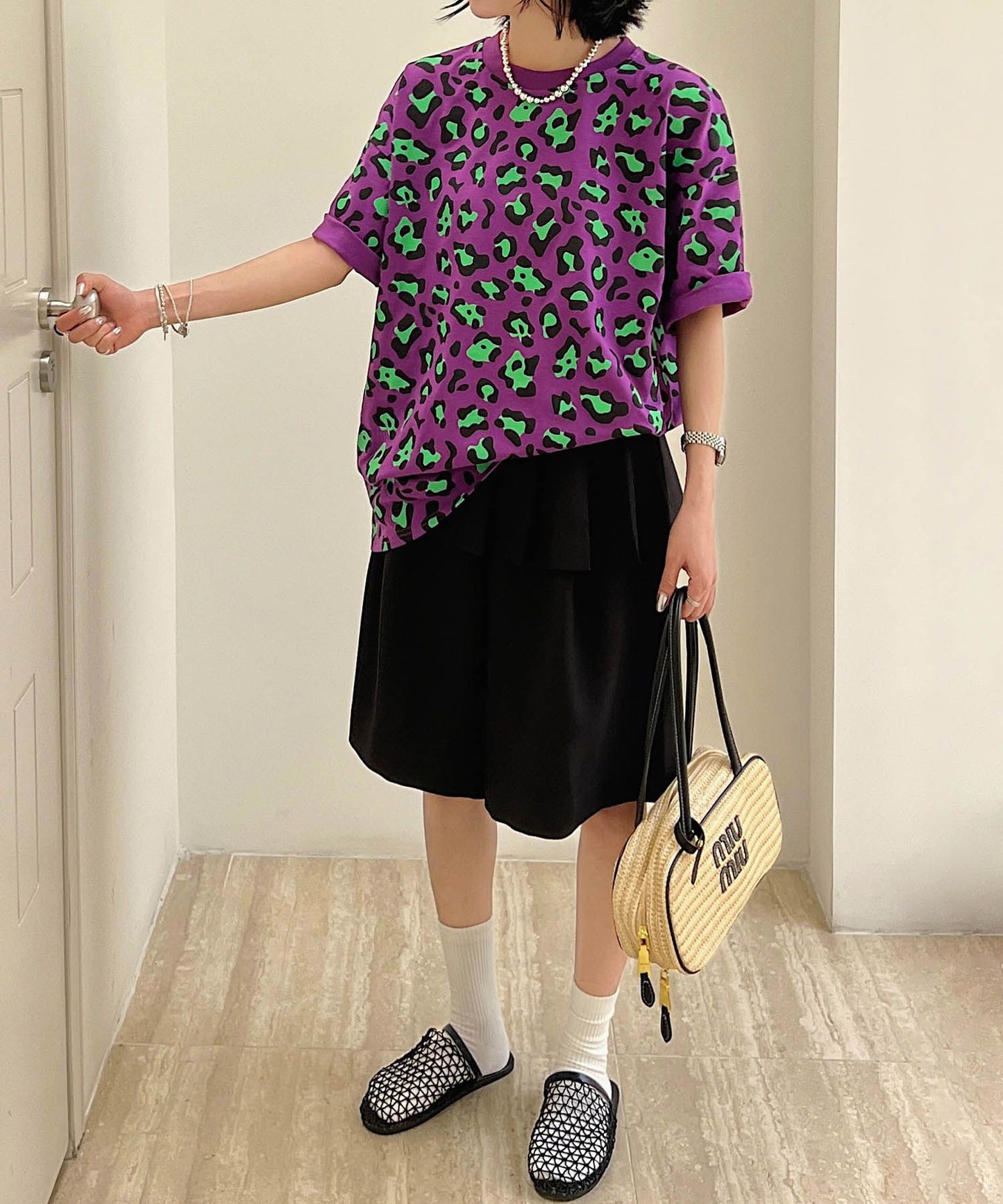 【HOOK】for girls カラフルポップアートTシャツ
