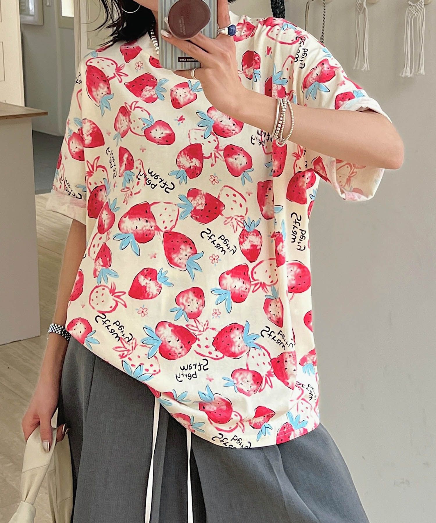 【HOOK】for girls カラフルポップアートTシャツ