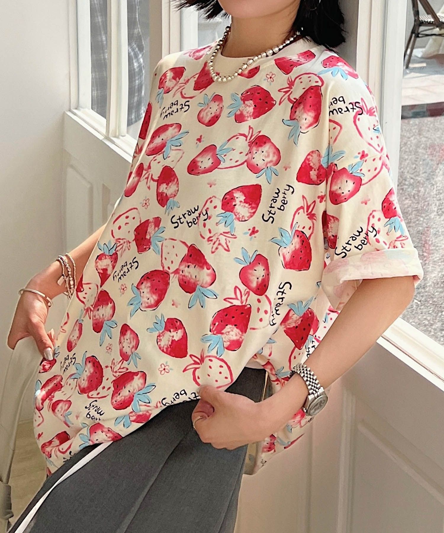 【HOOK】for girls カラフルポップアートTシャツ