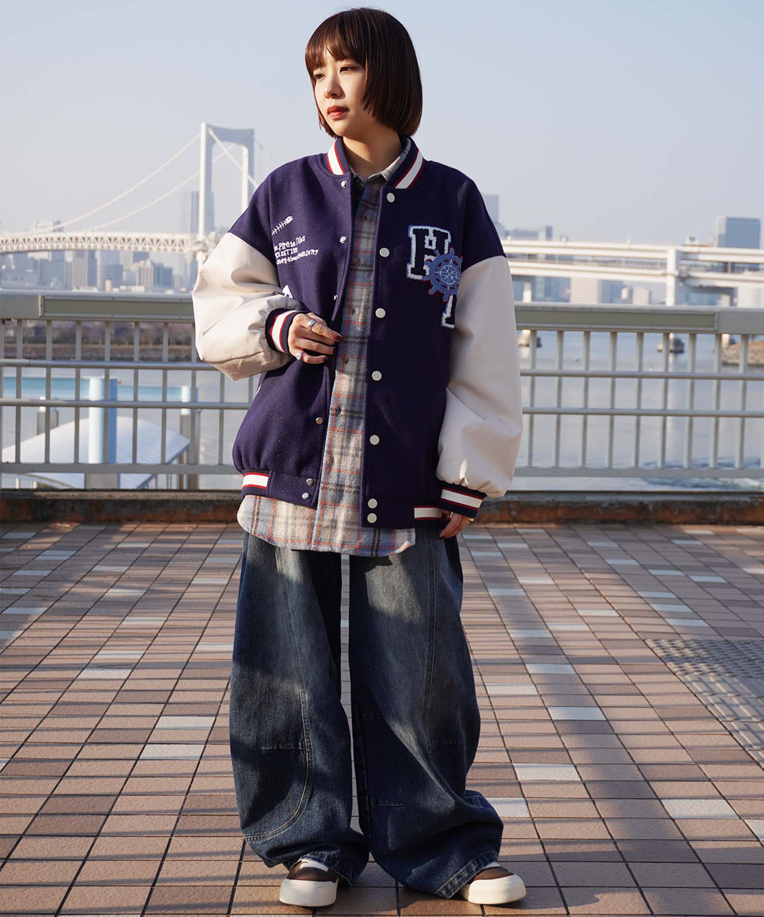 HOOK -original-　サガラ刺繍ワッペンスタジャン