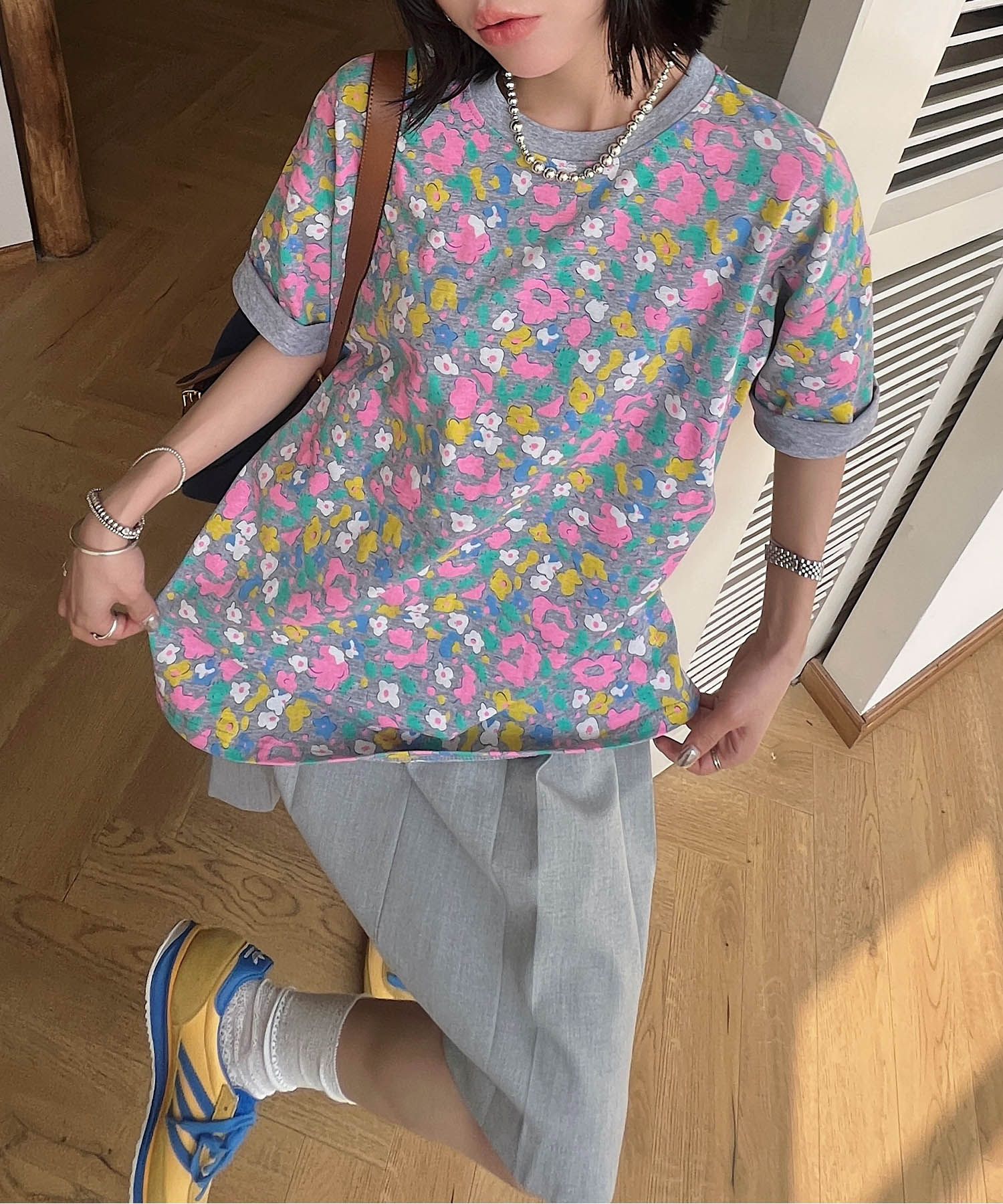 【HOOK】for girls カラフルポップアートTシャツ