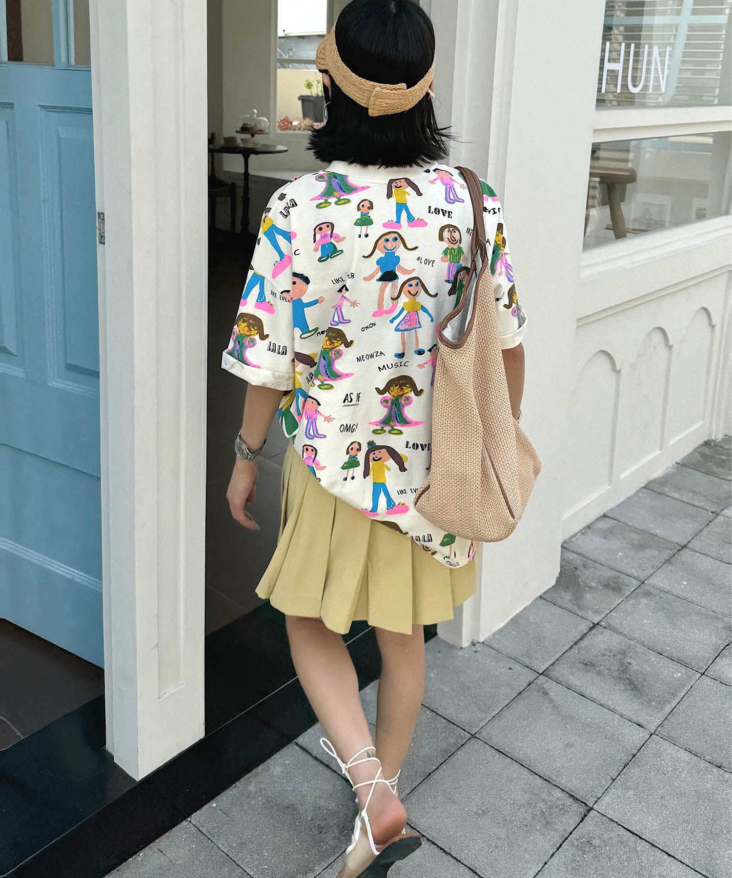 【HOOK】for girls カラフルポップアートTシャツ
