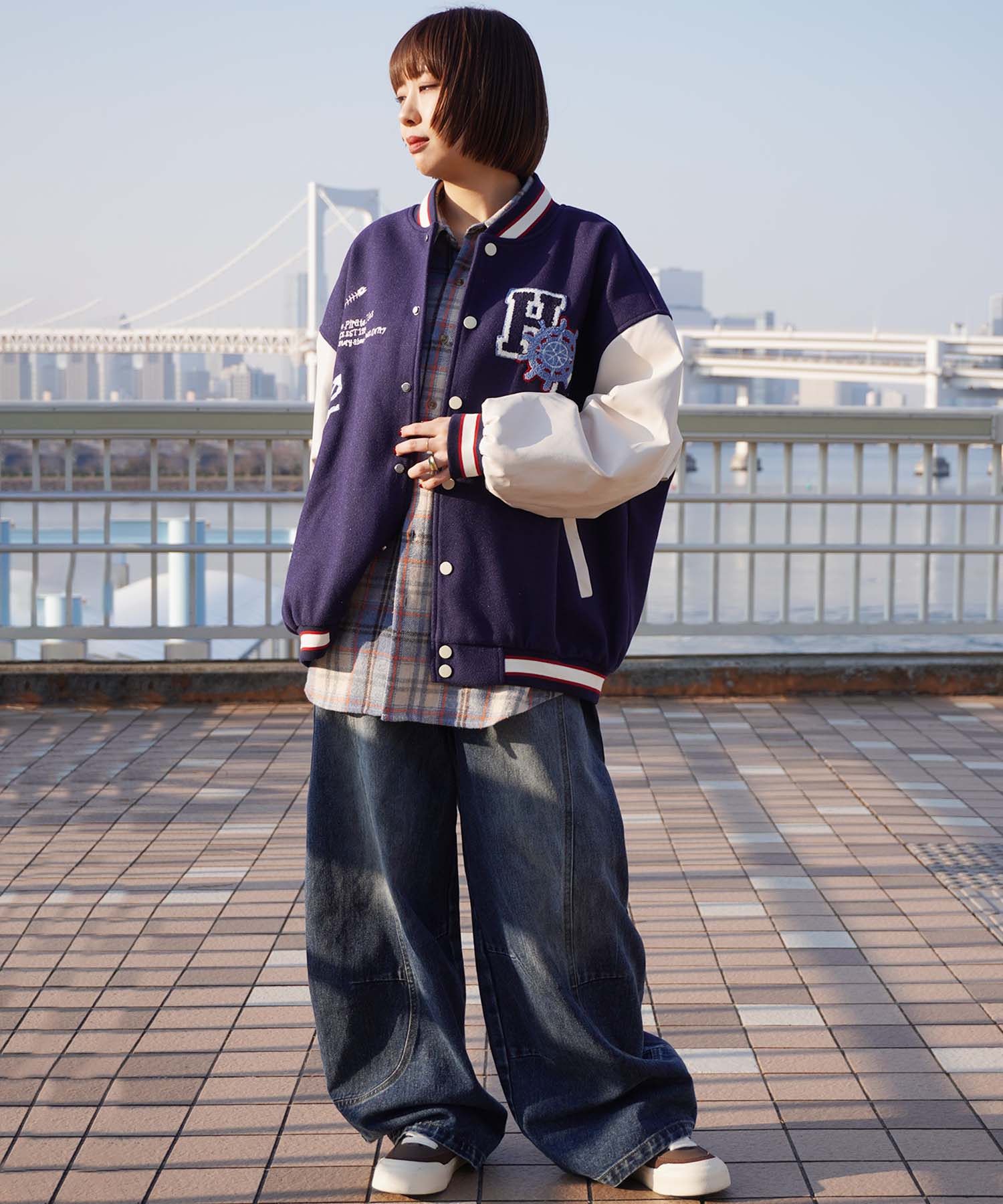 HOOK -original-　サガラ刺繍ワッペンスタジャン