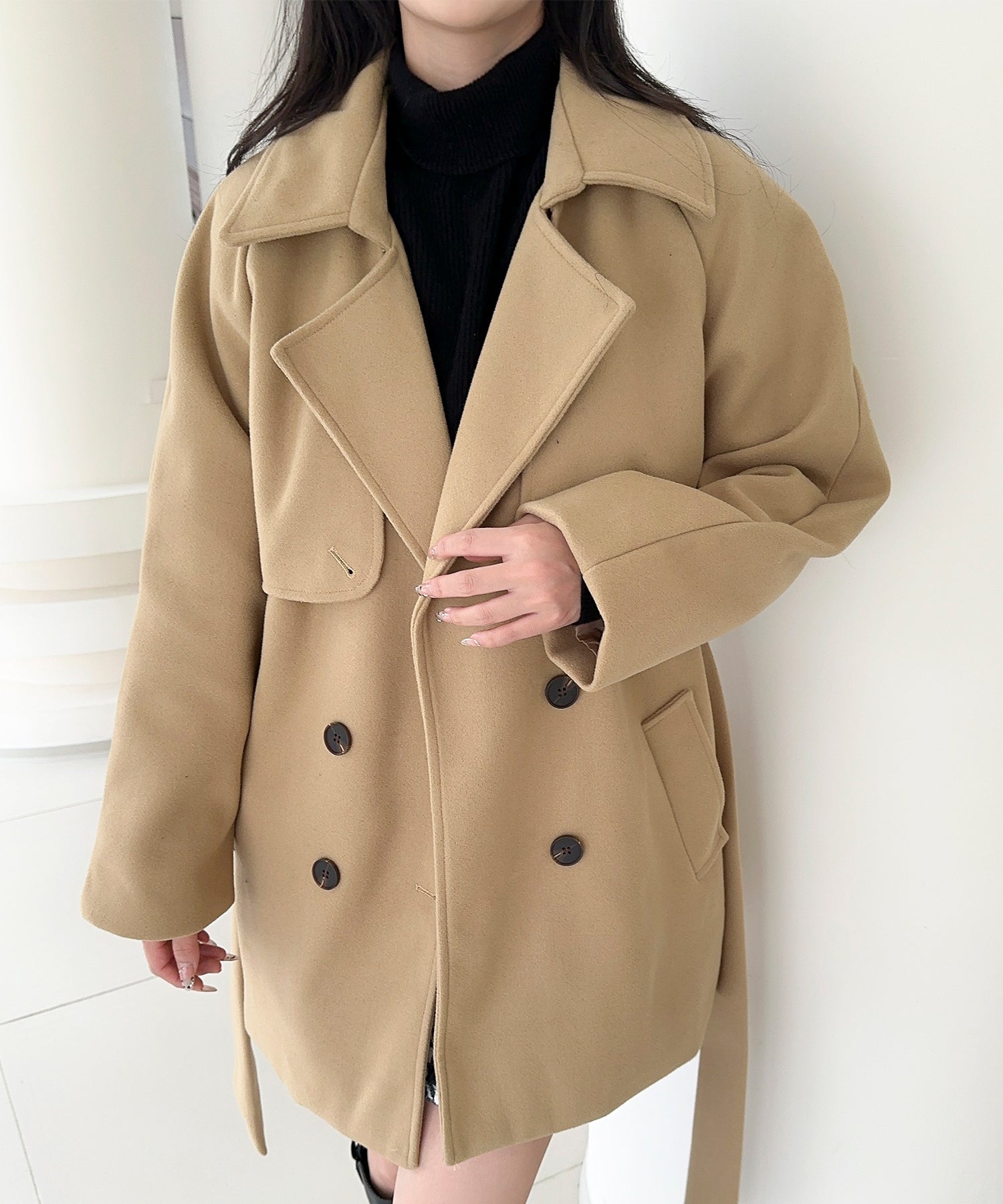 DimMoire 闘争トレンチコート Mサイズ ディムモアール DimMoire ディムモアール 闘心トレンチコート トレンチコート ブラック