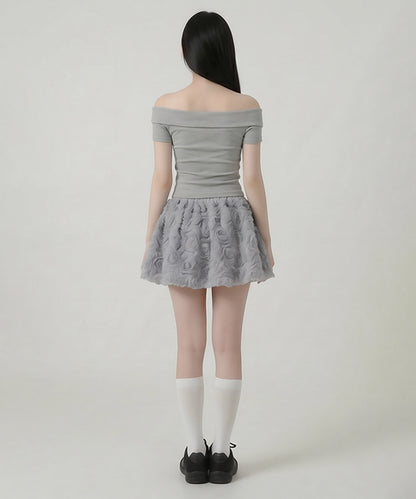 HOOK for girls　立体ローズミニスカート