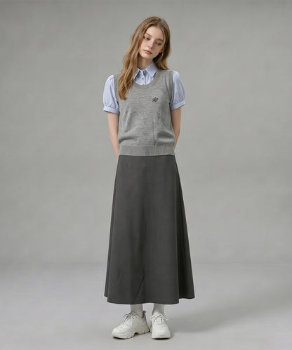 HOOK for girls ニットベスト×半袖シャツ レイヤードライクトップス
