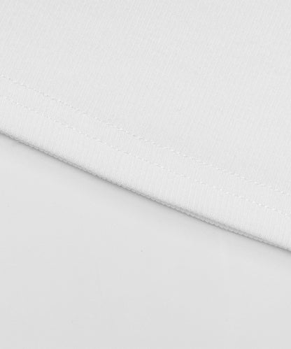 HOOK for girls クロス柄グラフィック オフショルダークロップドTシャツ