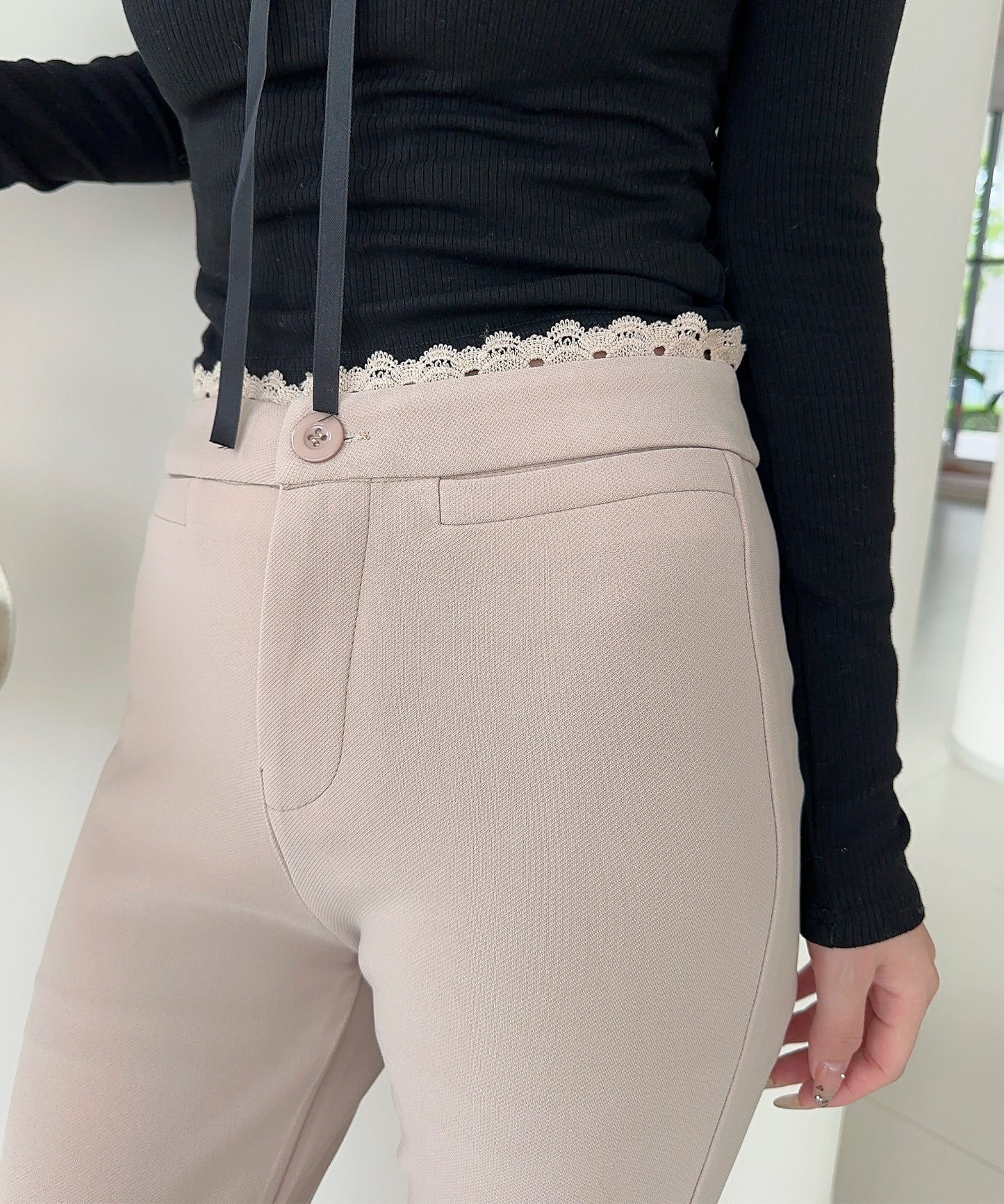 【Jasmine】ハイウエストフレアパンツ