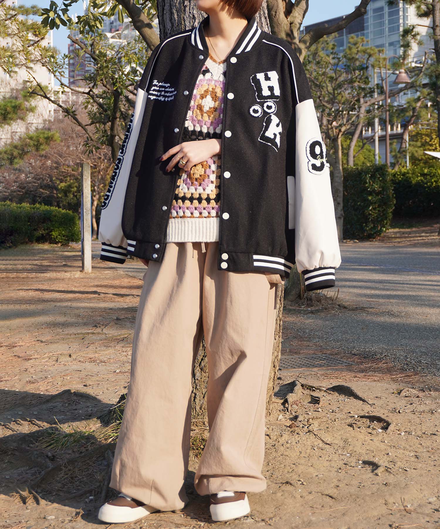 HOOK -original-　サガラ刺繍ワッペンスタジャン