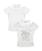 HOOK for girls レースレイヤード風 × グラフィック コンパクトT