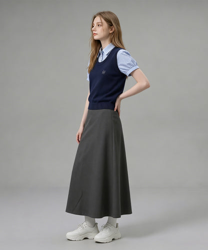 HOOK for girls ニットベスト×半袖シャツ レイヤードライクトップス