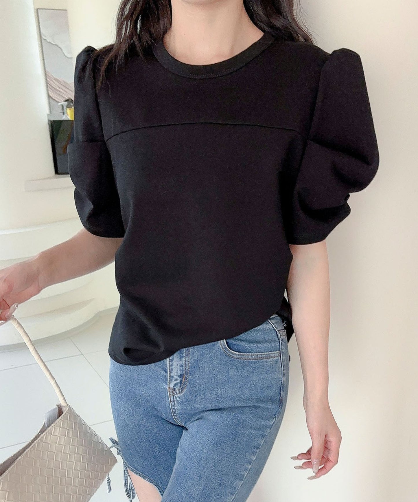 【Jasmine】パワショル切り替えTシャツ