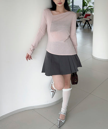 【Jasmine】アシンメトリーニットプルオーバー