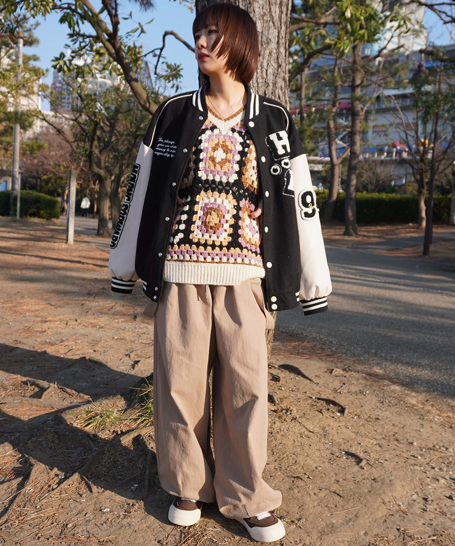 HOOK -original-　サガラ刺繍ワッペンスタジャン