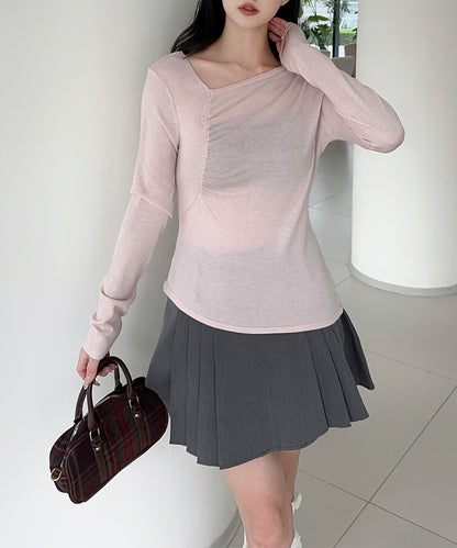 【Jasmine】アシンメトリーニットプルオーバー