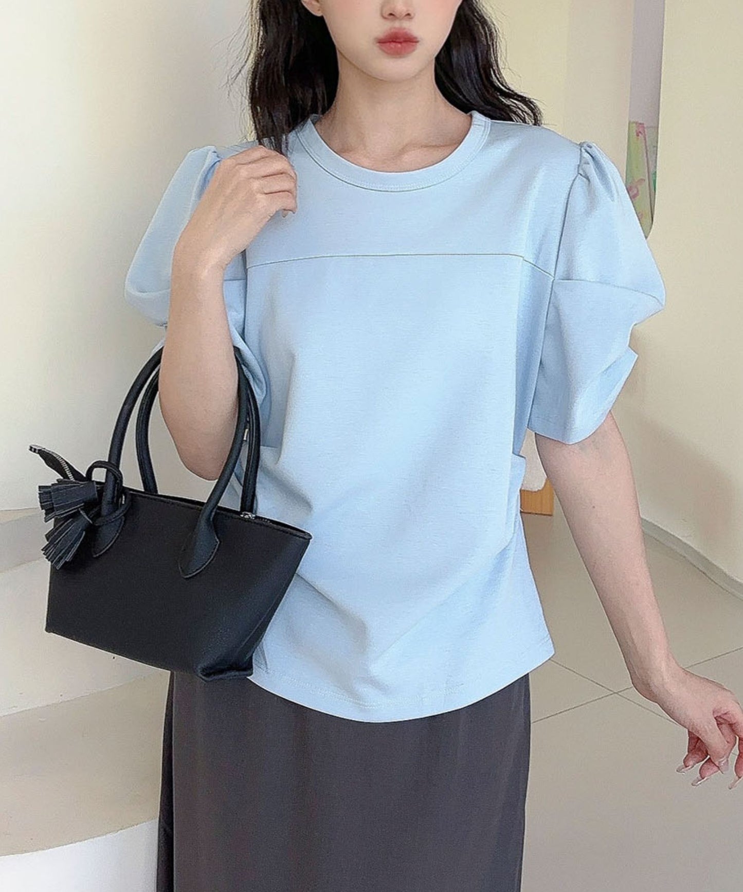 【Jasmine】パワショル切り替えTシャツ
