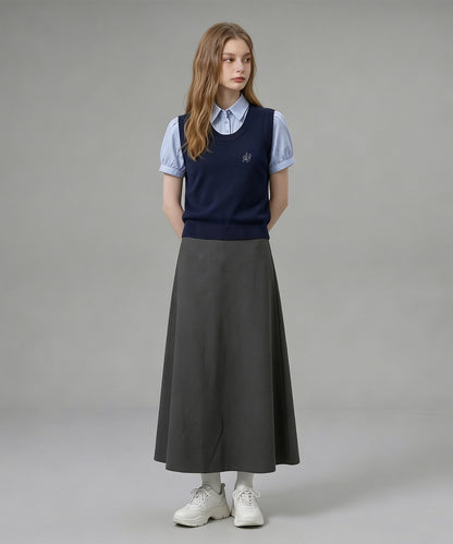 HOOK for girls ニットベスト×半袖シャツ レイヤードライクトップス