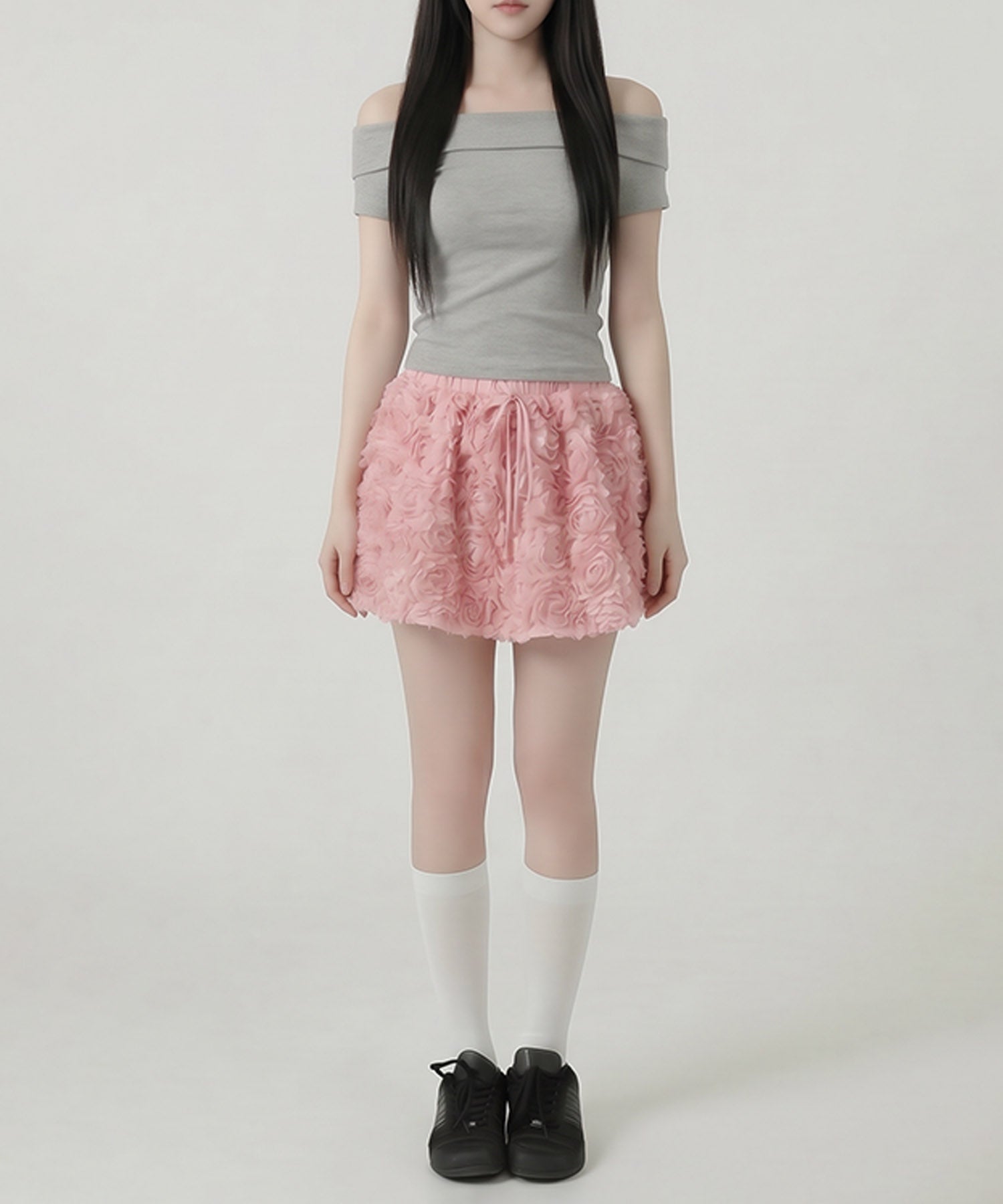 HOOK for girls　立体ローズミニスカート