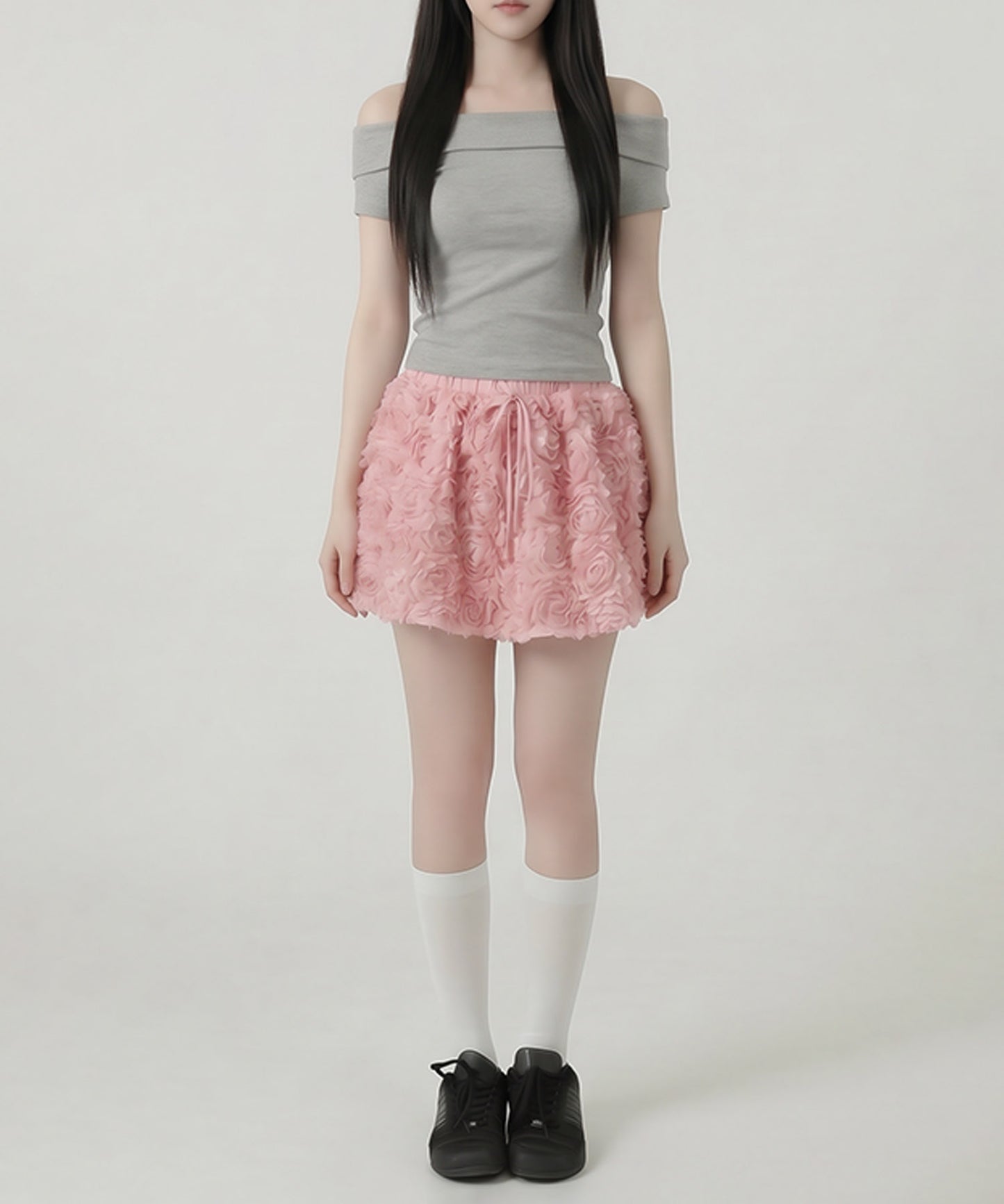HOOK for girls　立体ローズミニスカート