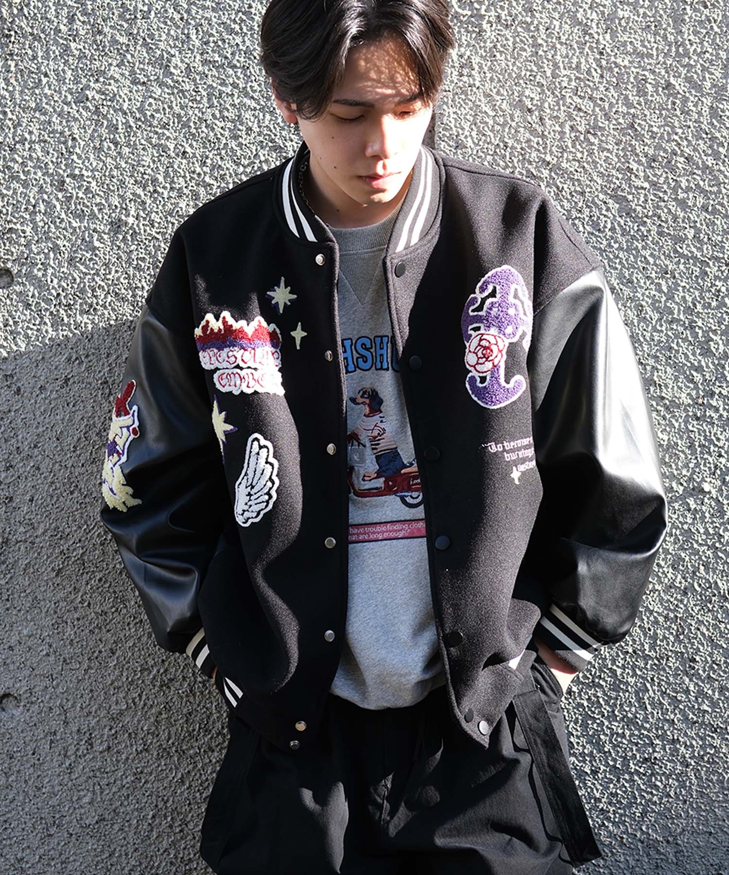 HOOK -original-　サガラ刺繍ワッペンスタジャン