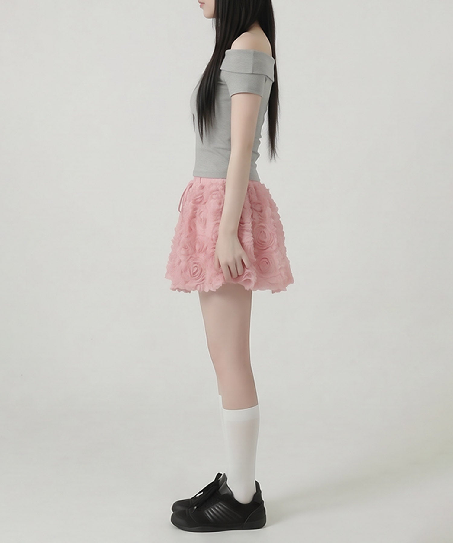 HOOK for girls　立体ローズミニスカート
