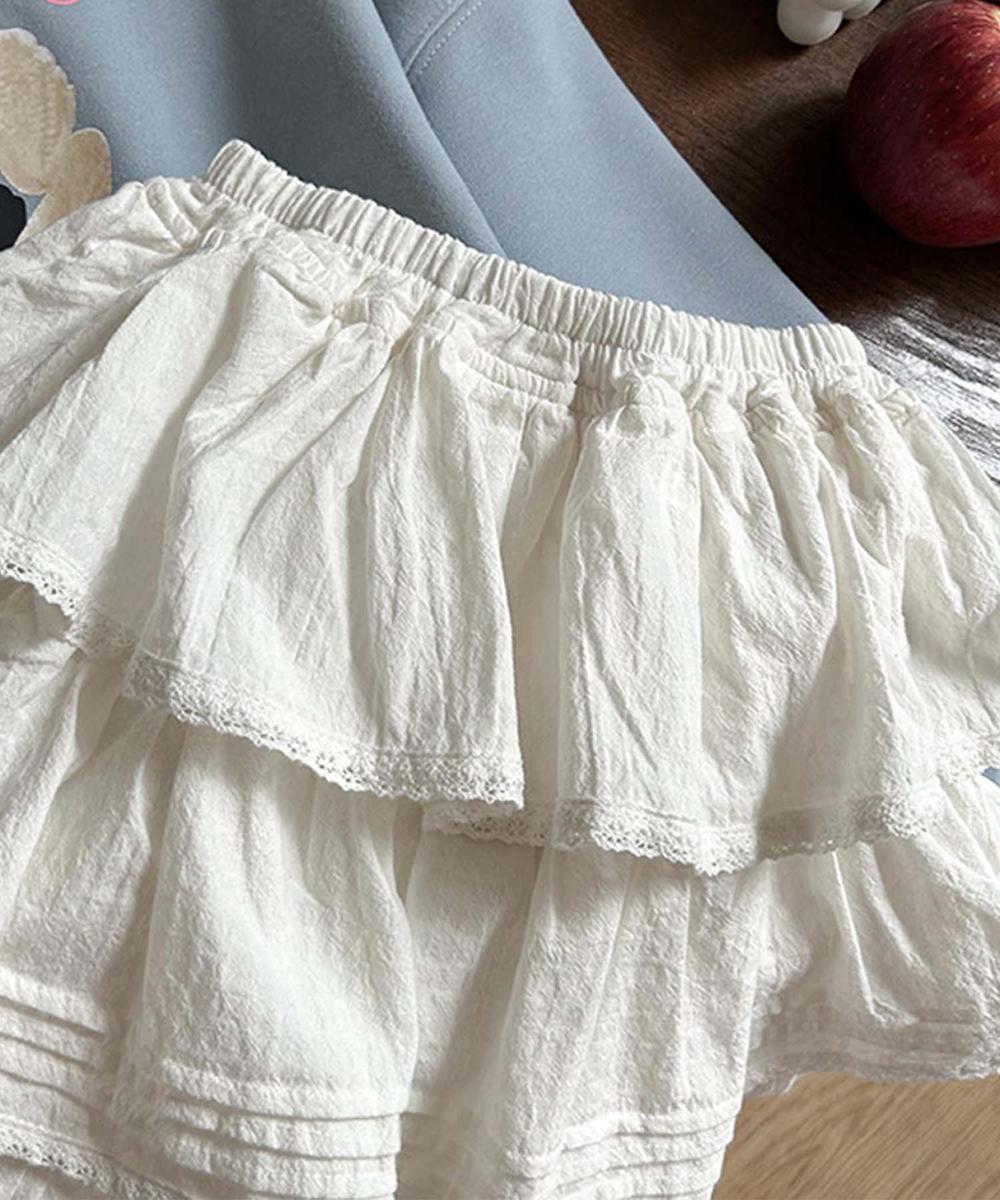 【aimoha-KIDS-】ティアードスカート