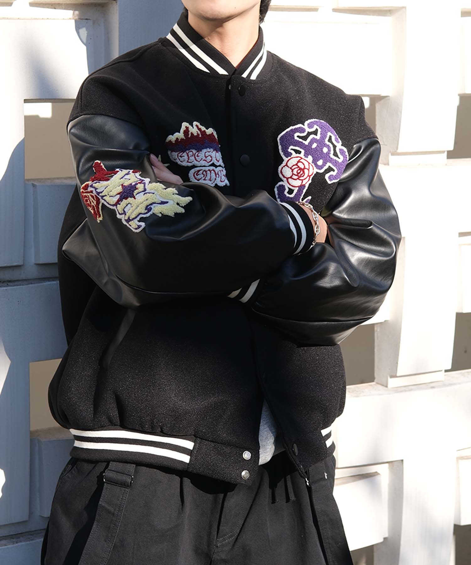 HOOK -original-　サガラ刺繍ワッペンスタジャン