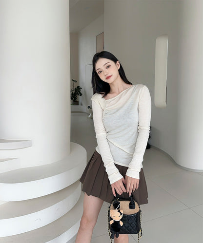 【Jasmine】アシンメトリーニットプルオーバー