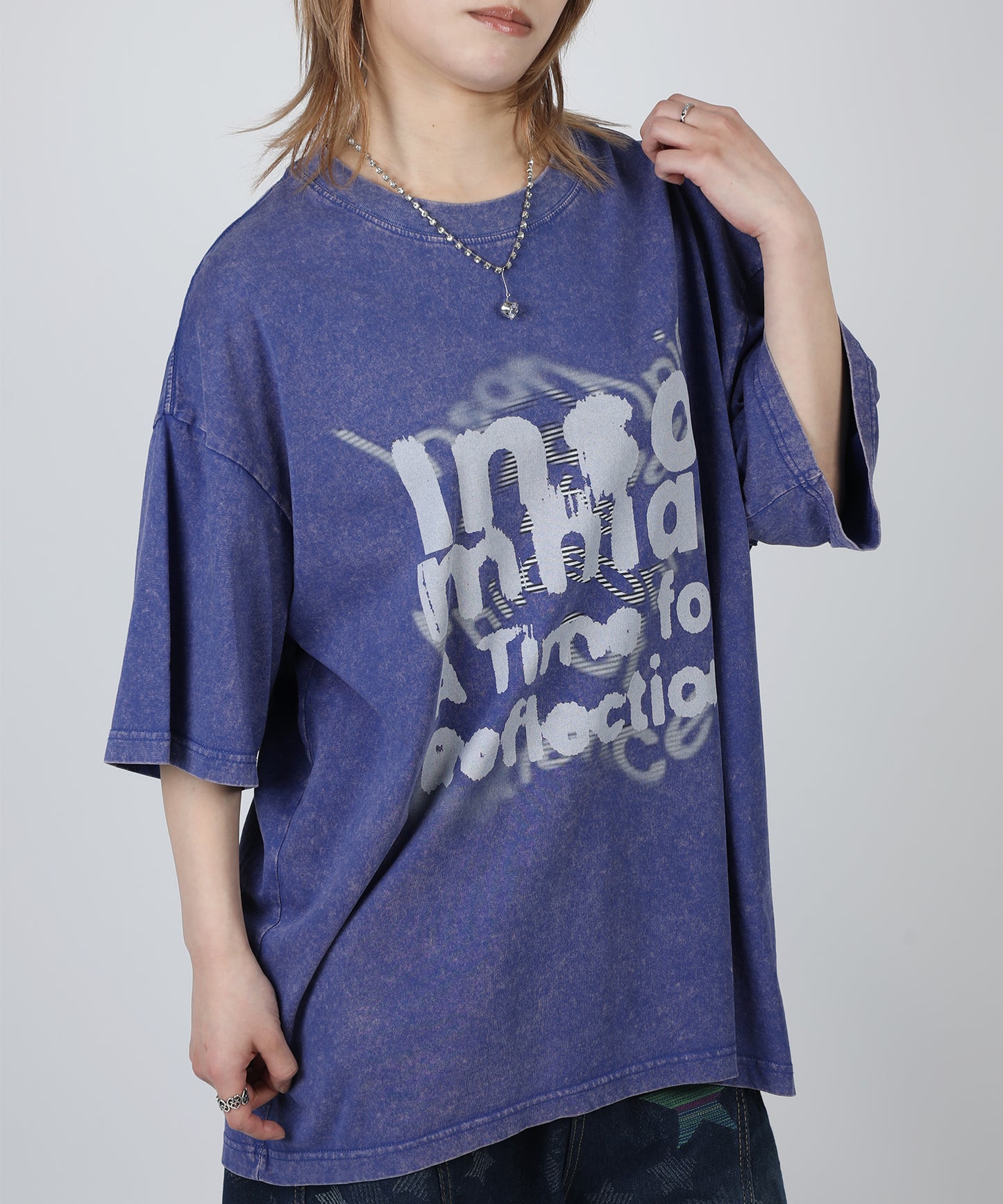 HOOK -original-　INSOMNIA　ウォッシュ加工ヴィンテージ風 ビッグTEE