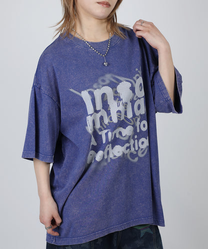 HOOK -original-　INSOMNIA　ウォッシュ加工ヴィンテージ風 ビッグTEE