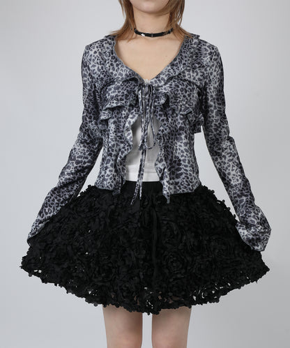 HOOK for girls　レオパード柄シアートップス