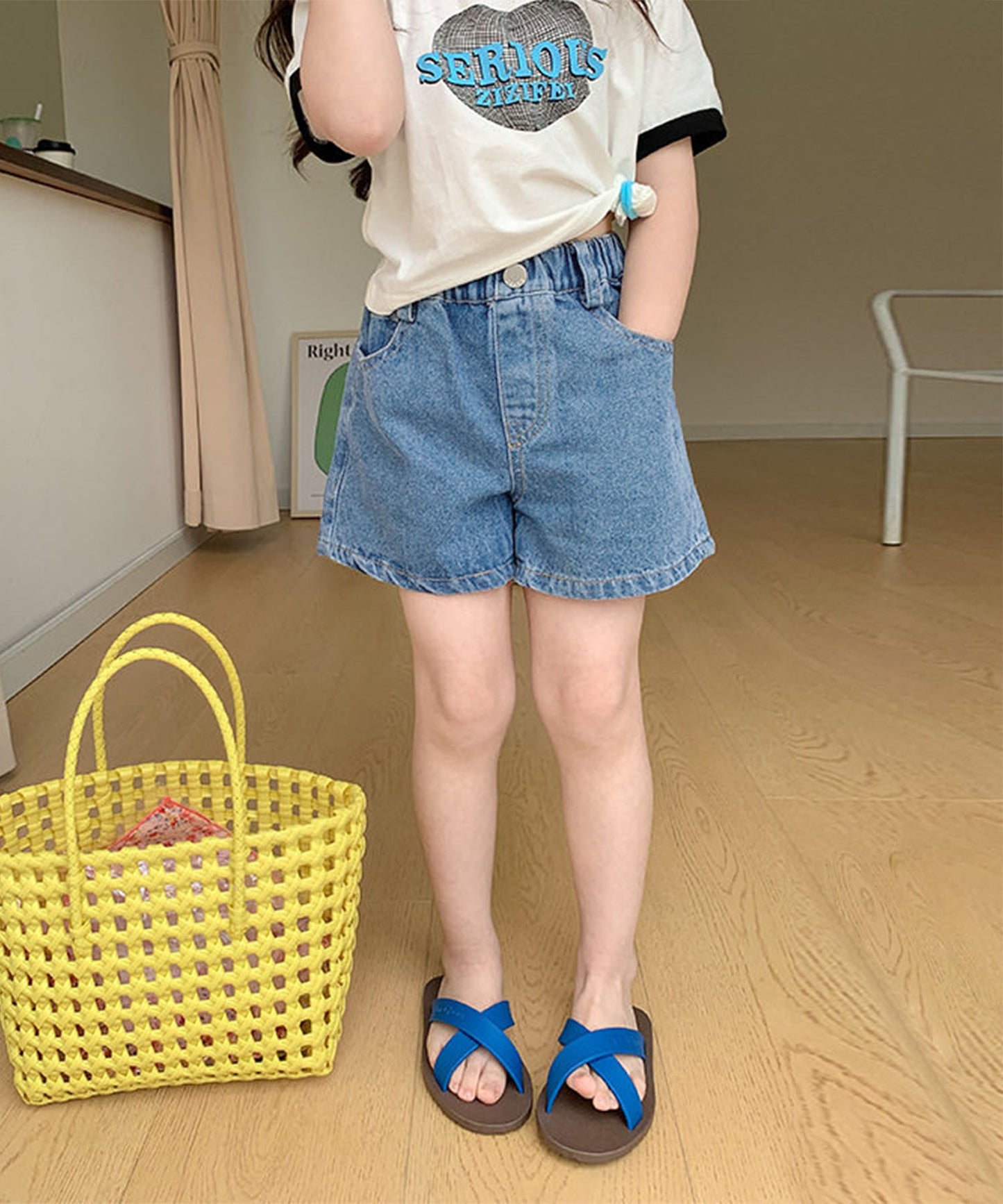 [aimoha-KIDS-] Denim Shorts