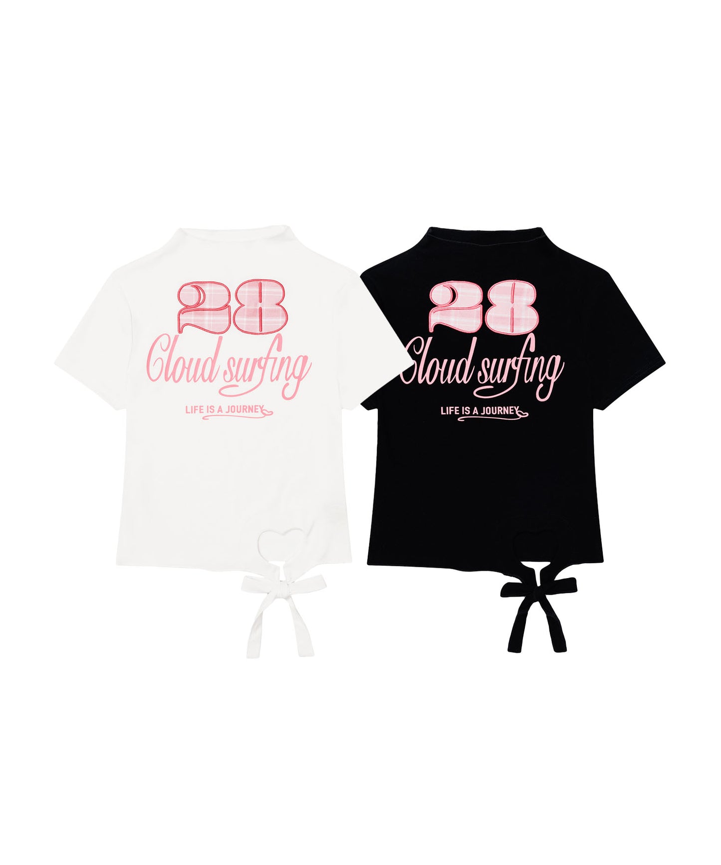HOOK for girls　ガーリーカジュアルリボンTシャツ
