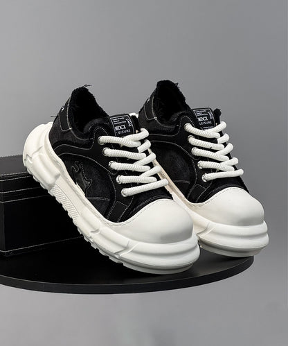 デニムダッドスニーカー（厚底）