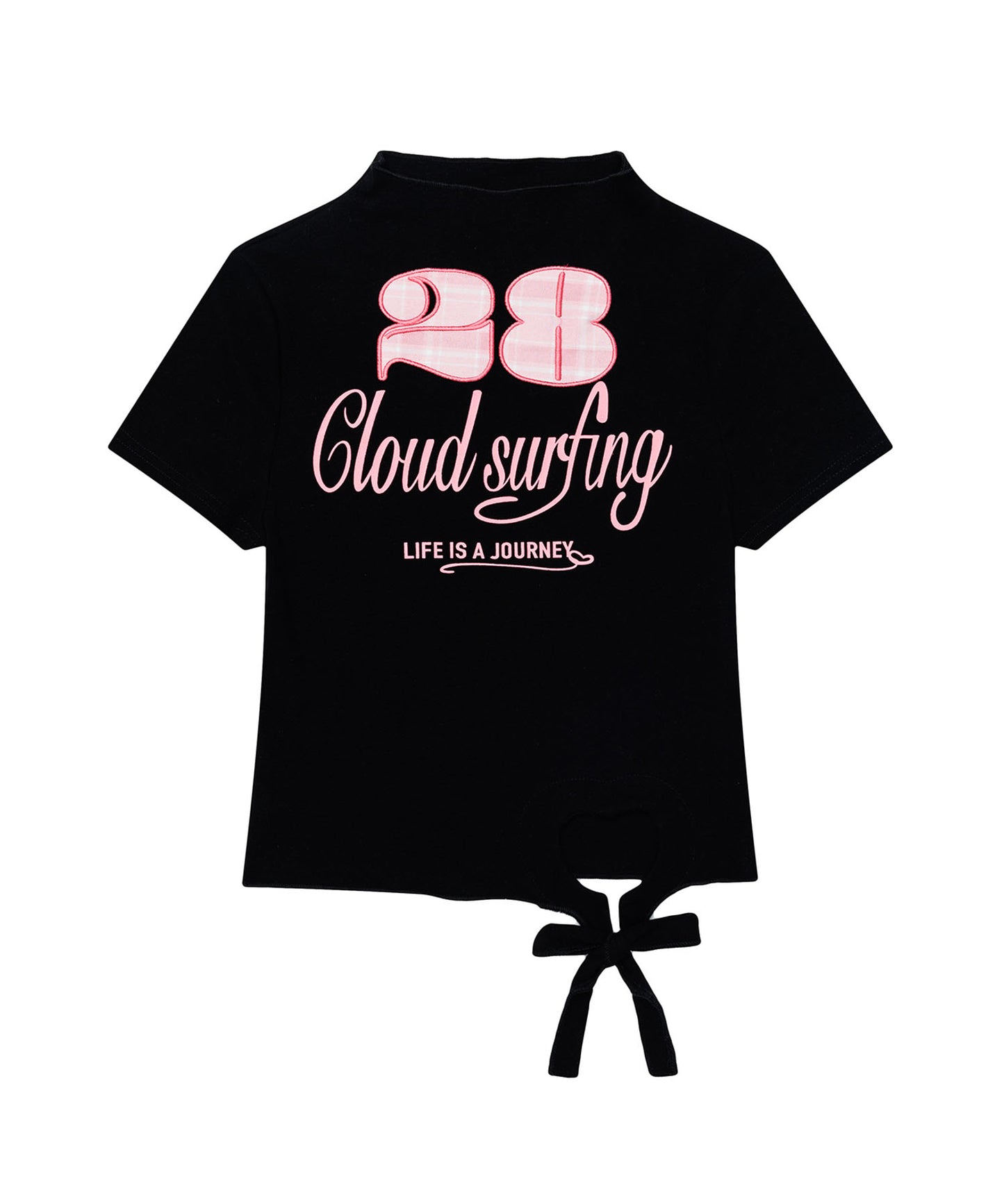 HOOK for girls　ガーリーカジュアルリボンTシャツ