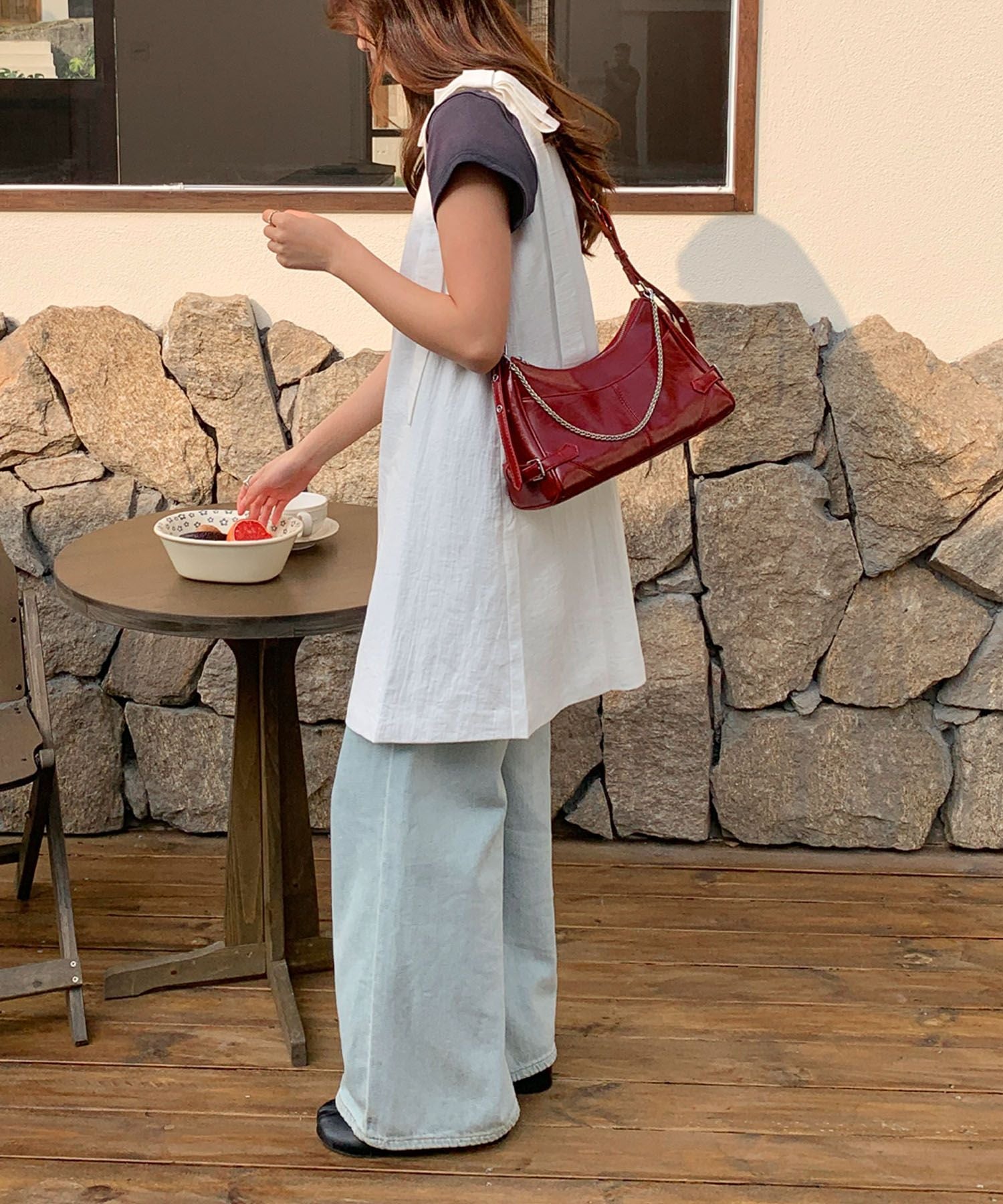 チェーン付きミニショルダーバッグ
