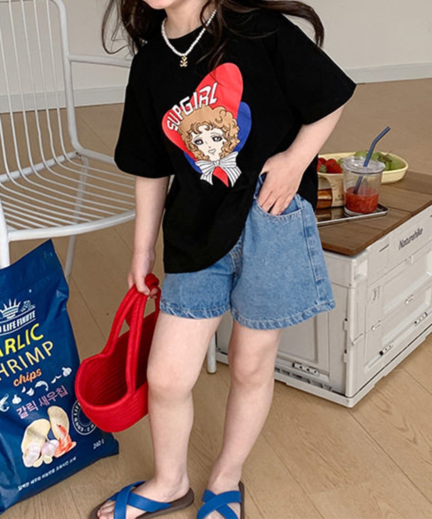 [aimoha-KIDS-] Denim Shorts