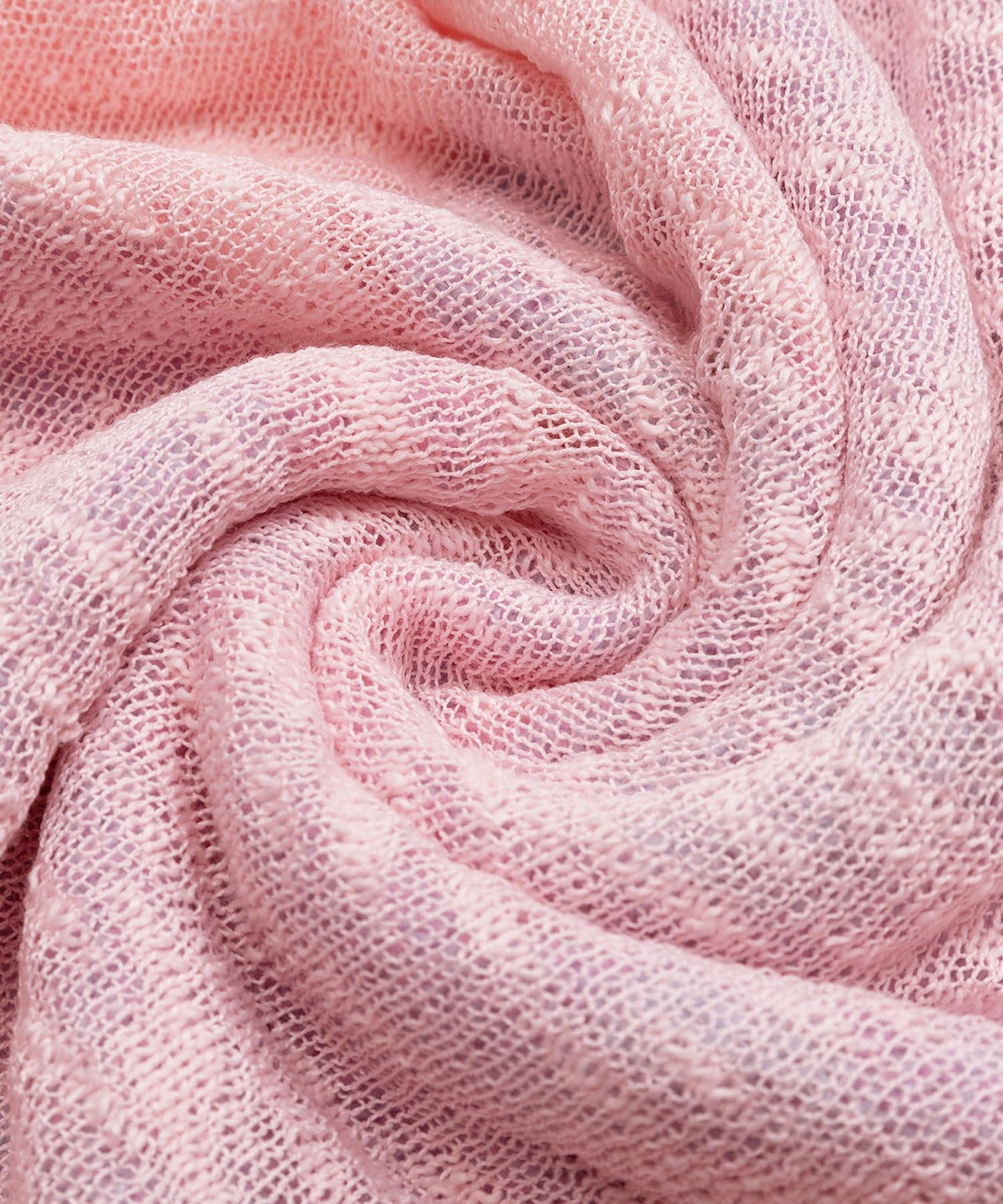 HOOK for girls　フリンジリボン柄 透かし編みサマーニット