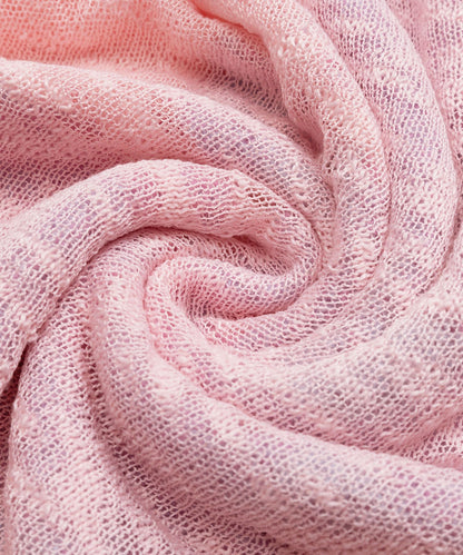 HOOK for girls　フリンジリボン柄 透かし編みサマーニット