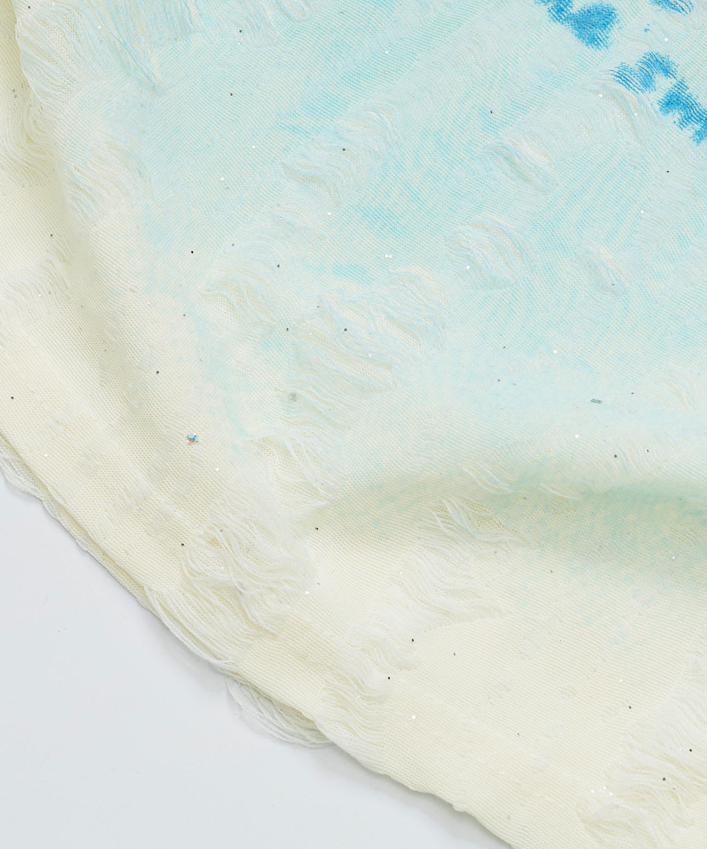 HOOK for girls　キラキラストーン × バタフライプリント ダメージメッシュ カットソー