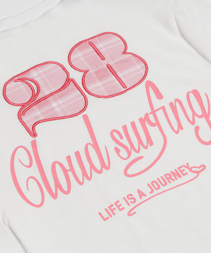 HOOK for girls　ガーリーカジュアルリボンTシャツ