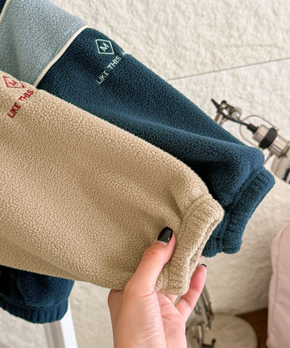 【aimoha-KIDS-】キッズ　ボアジップアップブルゾン